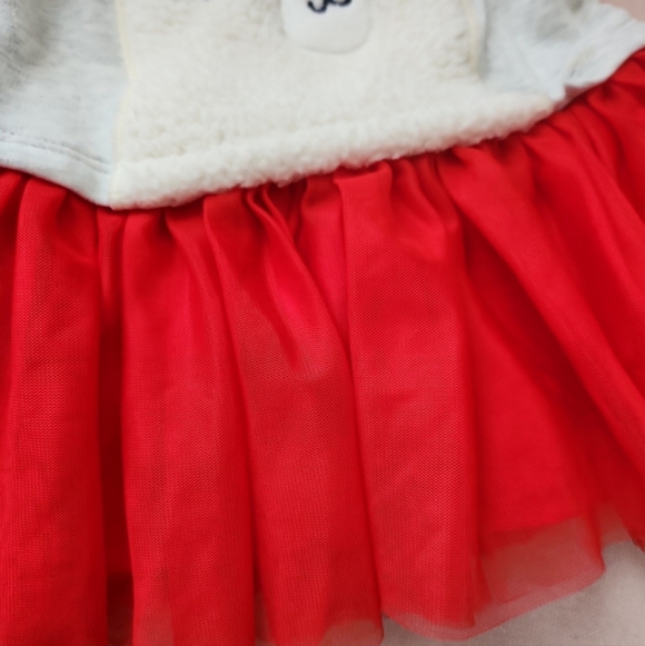 Vintage Gymboree 3-6 Months Winter Polar Bear Tulle dress with 0-6 months hat - Picture 4 of 4
